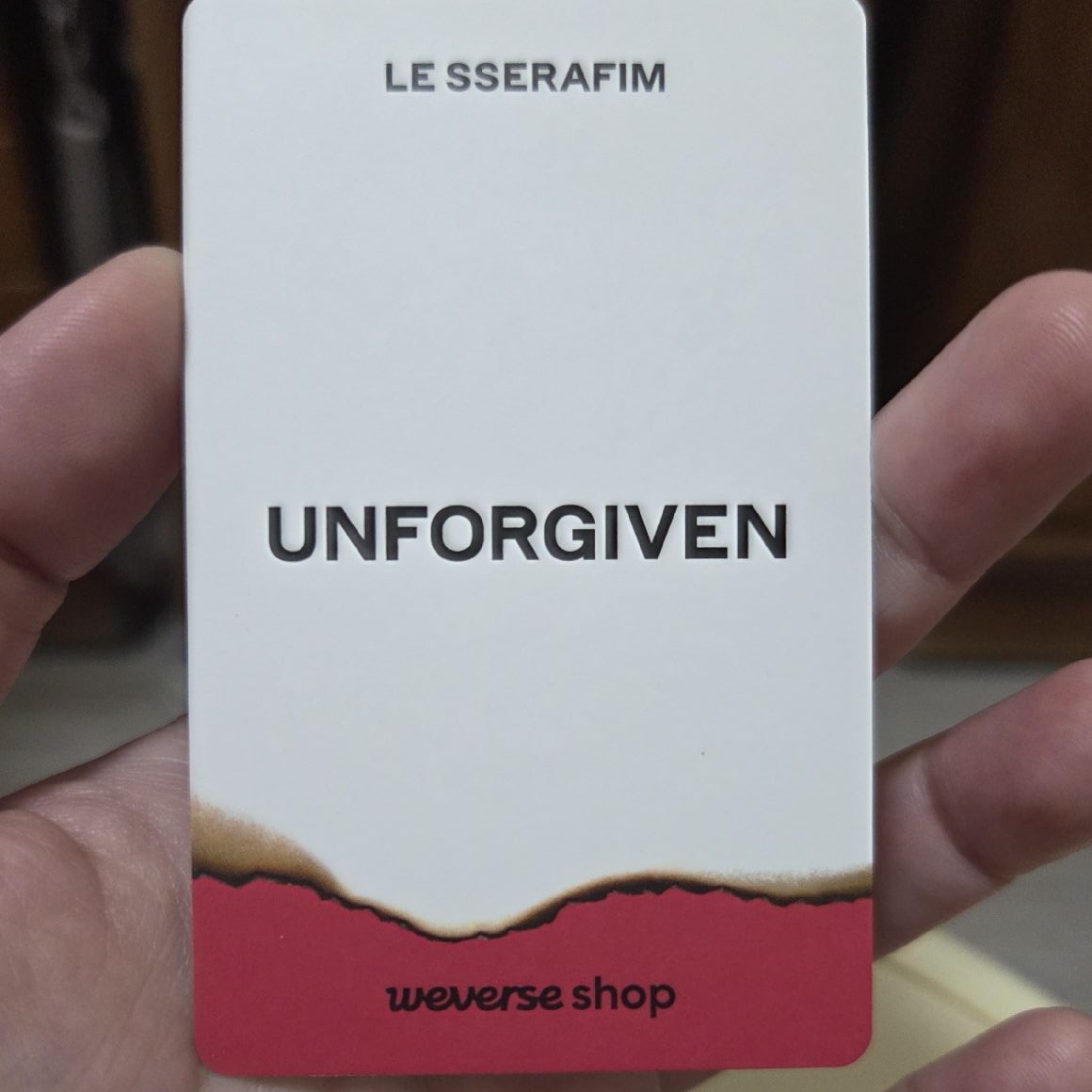 LE SSERAFIM 采源 CHAEWON UNFORGIVEN wvs 特典卡 預售
