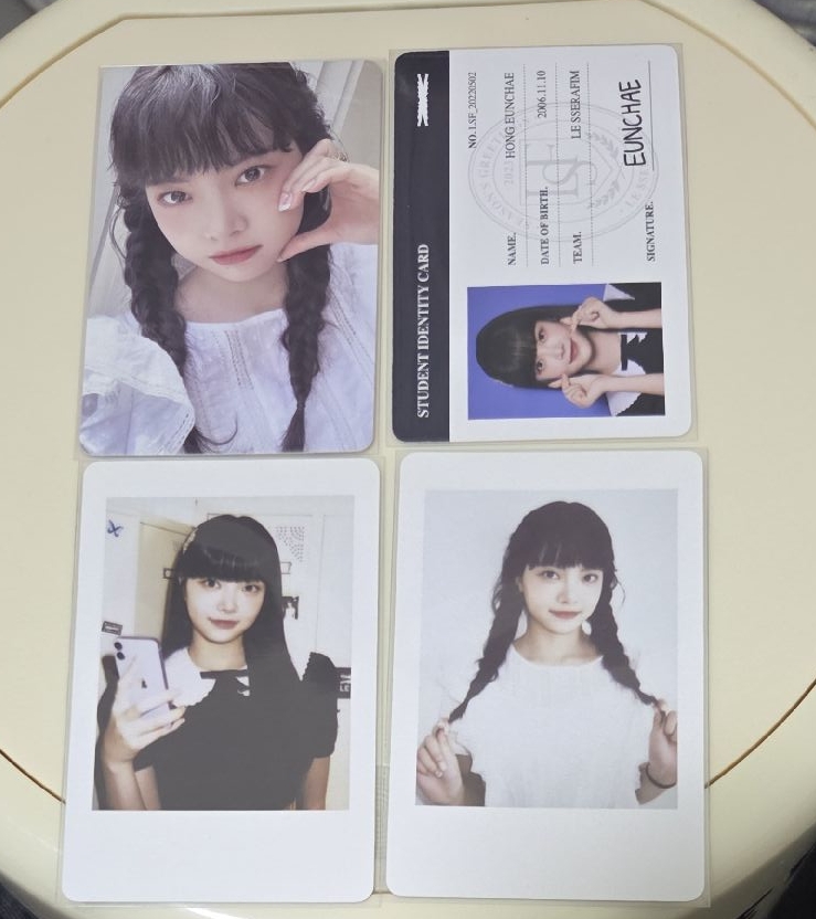 LE SSERAFIM 恩採 EUNCHAE 23’年曆 年曆卡 id卡 拍立得