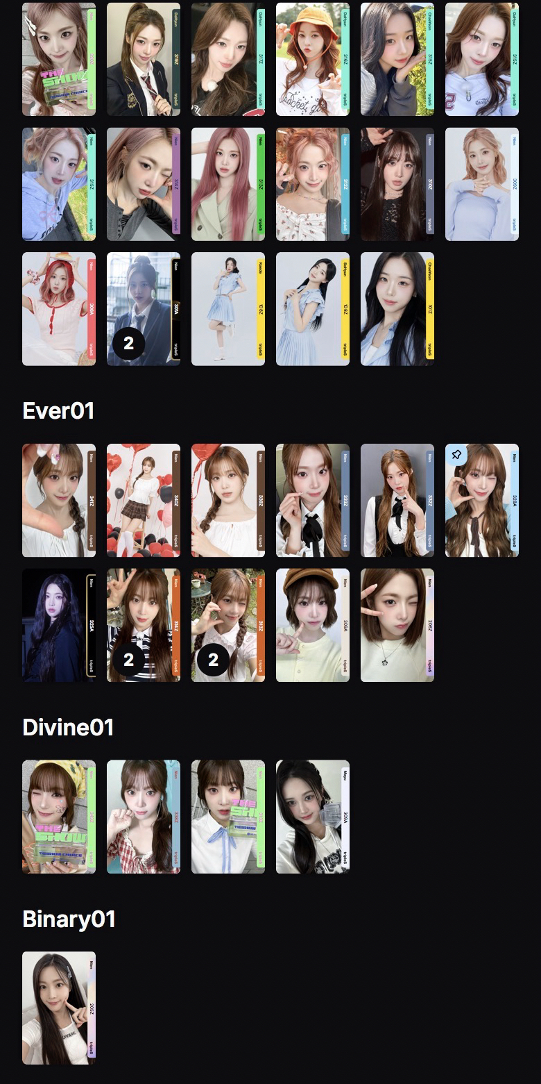 出 tripleS電子卡 多13