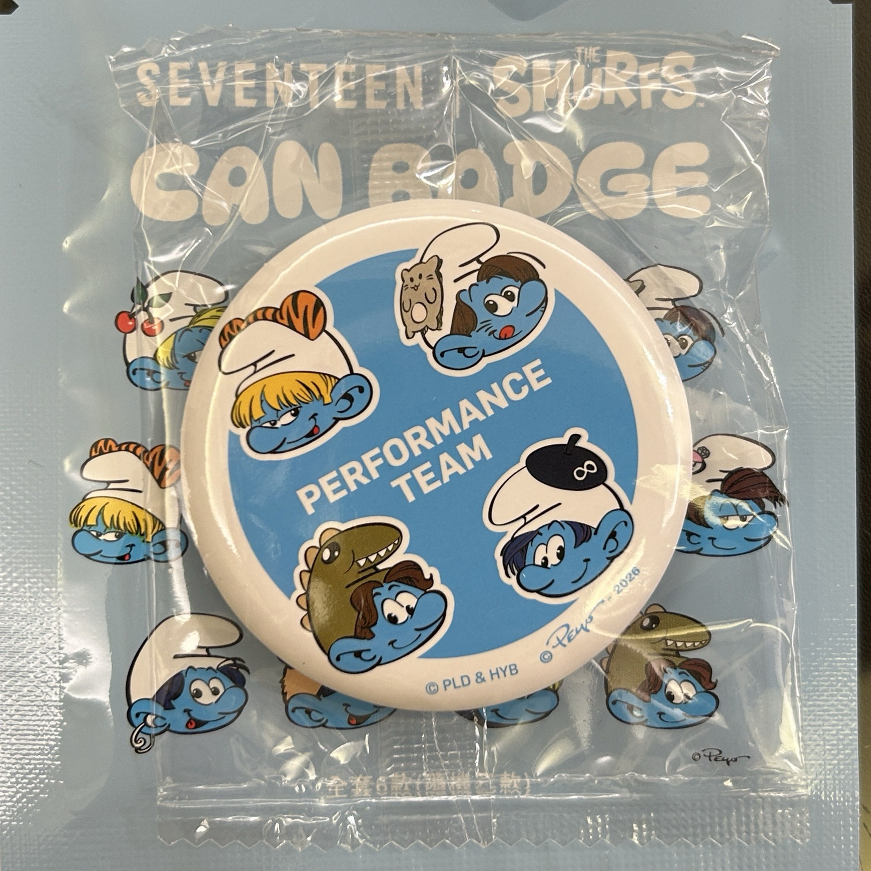 711藍色小精靈聯名 表演隊徽章