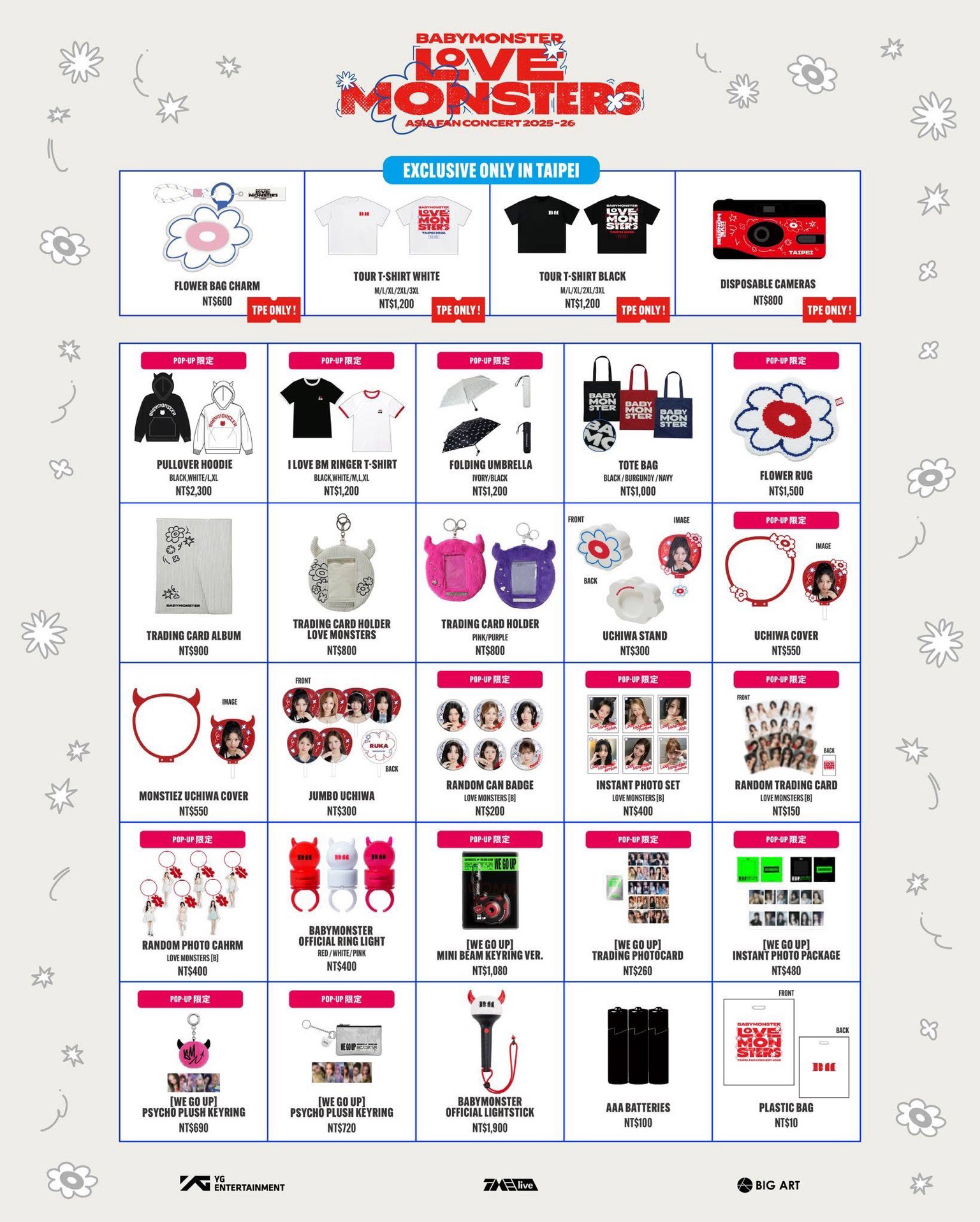 LOVE MONSTERS 台北快閃 周邊 ❤️