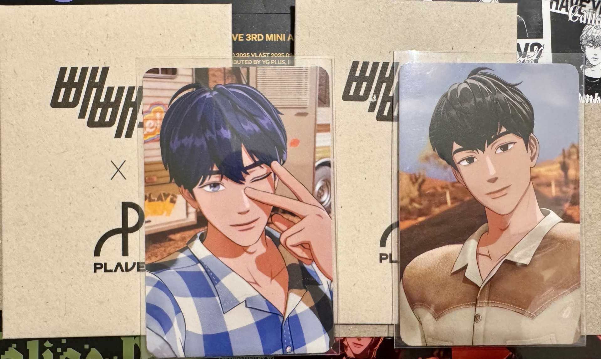 Pepero餅乾卡 普卡 藝賴（兩張一起）