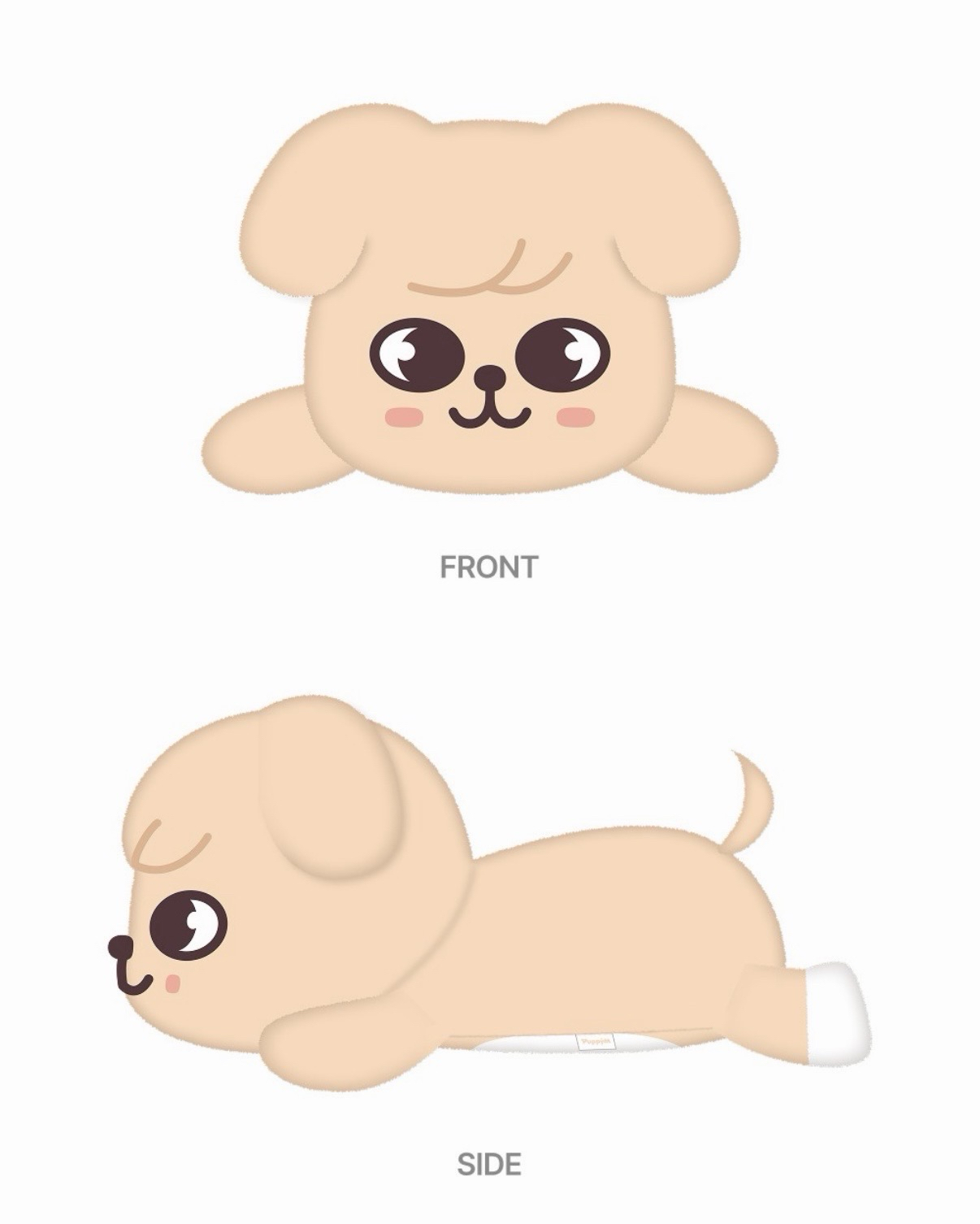 PuppyM PLUSH LYING Ver. 昇玟設計泰迪帕皮趴娃現貨