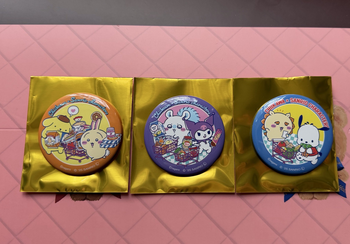 吉伊卡哇 三麗鷗聯名 徽章 兔兔 小桃 獅薩