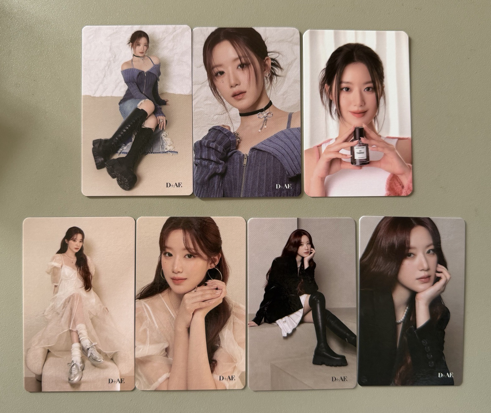 舒華D+AF和香水代言卡