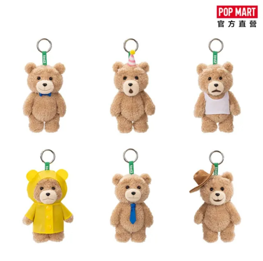 ￼￼￼￼ POPMART Ted2 泰迪熊 可動毛絨掛件盲盒