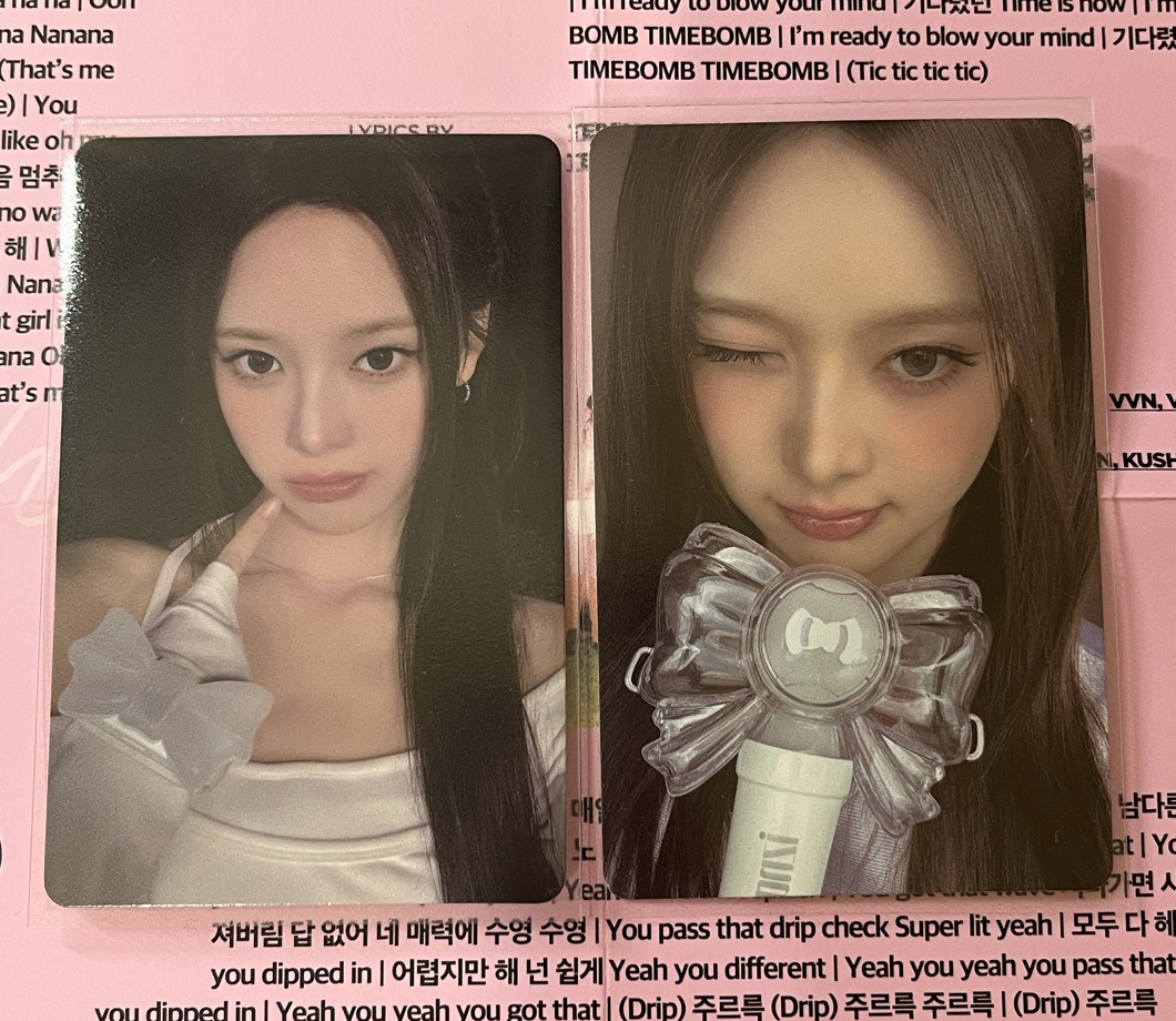 𝗂𝗓𝗇𝖺 手燈+手燈環 小卡（成員一組不拆）