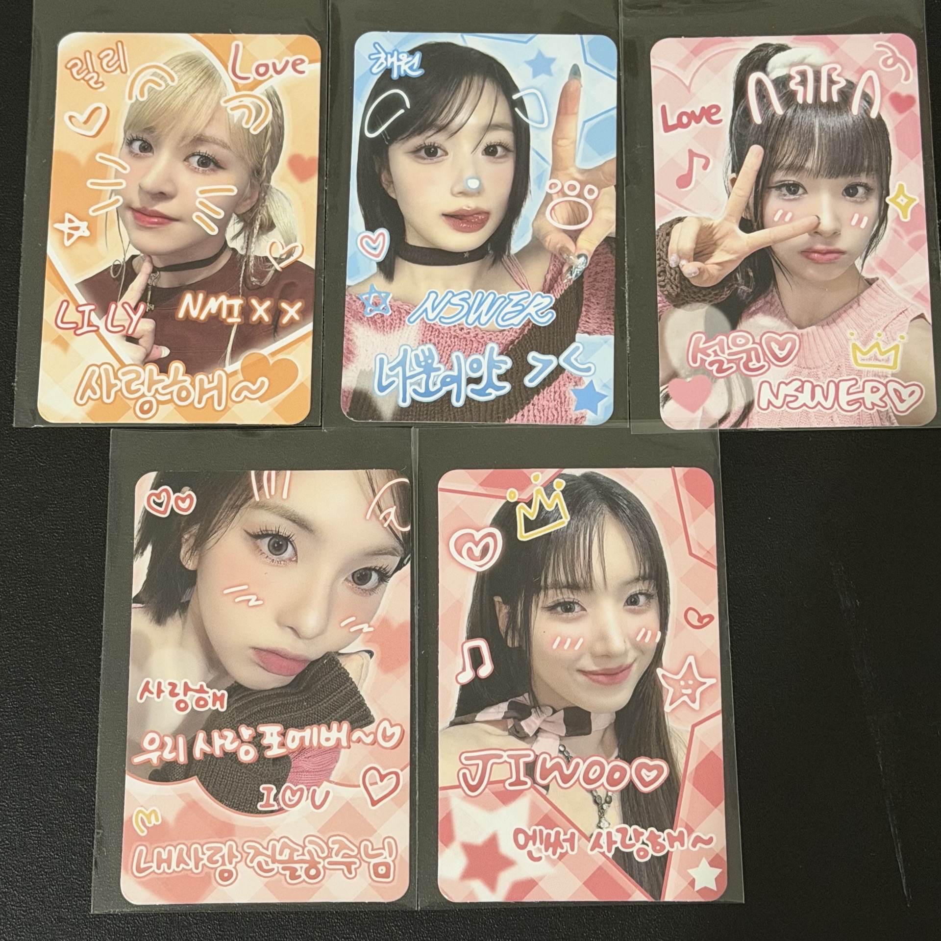 NMIXX BREAK ms 幸運卡 塗鴉 一套無圭