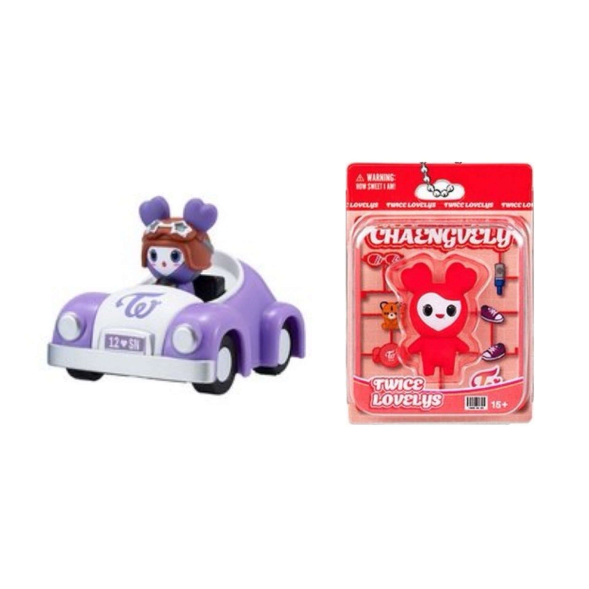 TWICE 萬代扭蛋 迴力車+模型