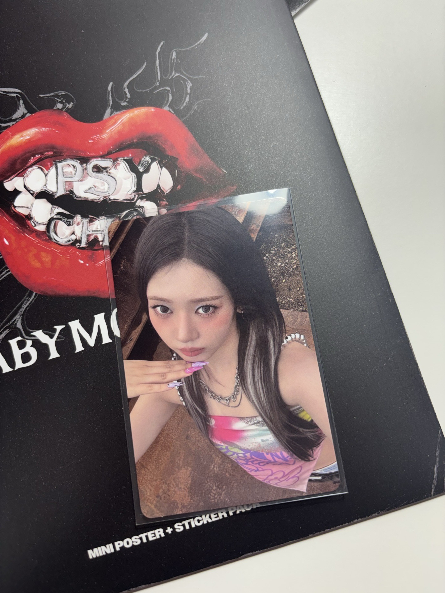 babymonster psycho絨毛吊飾卡