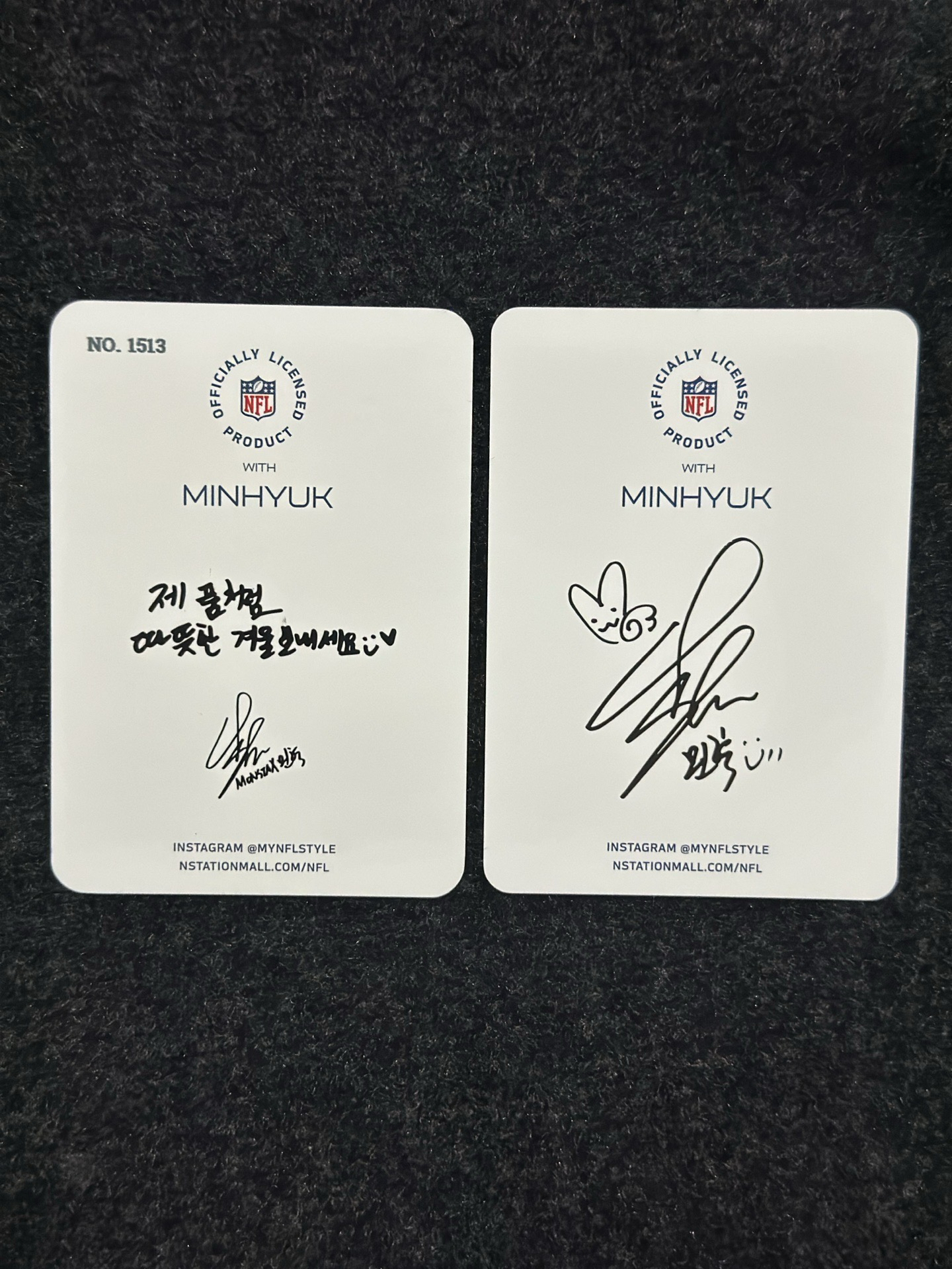 MONSTA X 玟赫 NFL 代言卡🏈