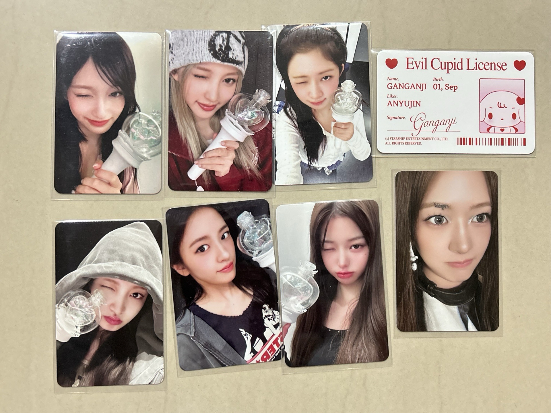 ive手燈卡+娃娃卡