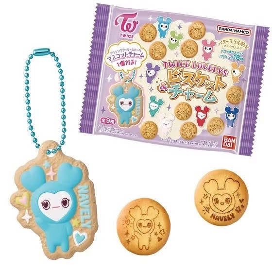 TWICE 萬代食玩 餅乾吊飾套組