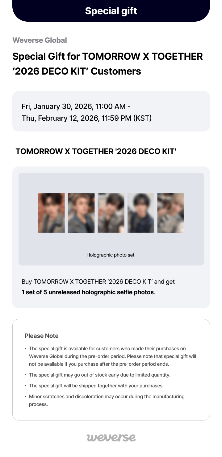 2026 TXT DECO KIT