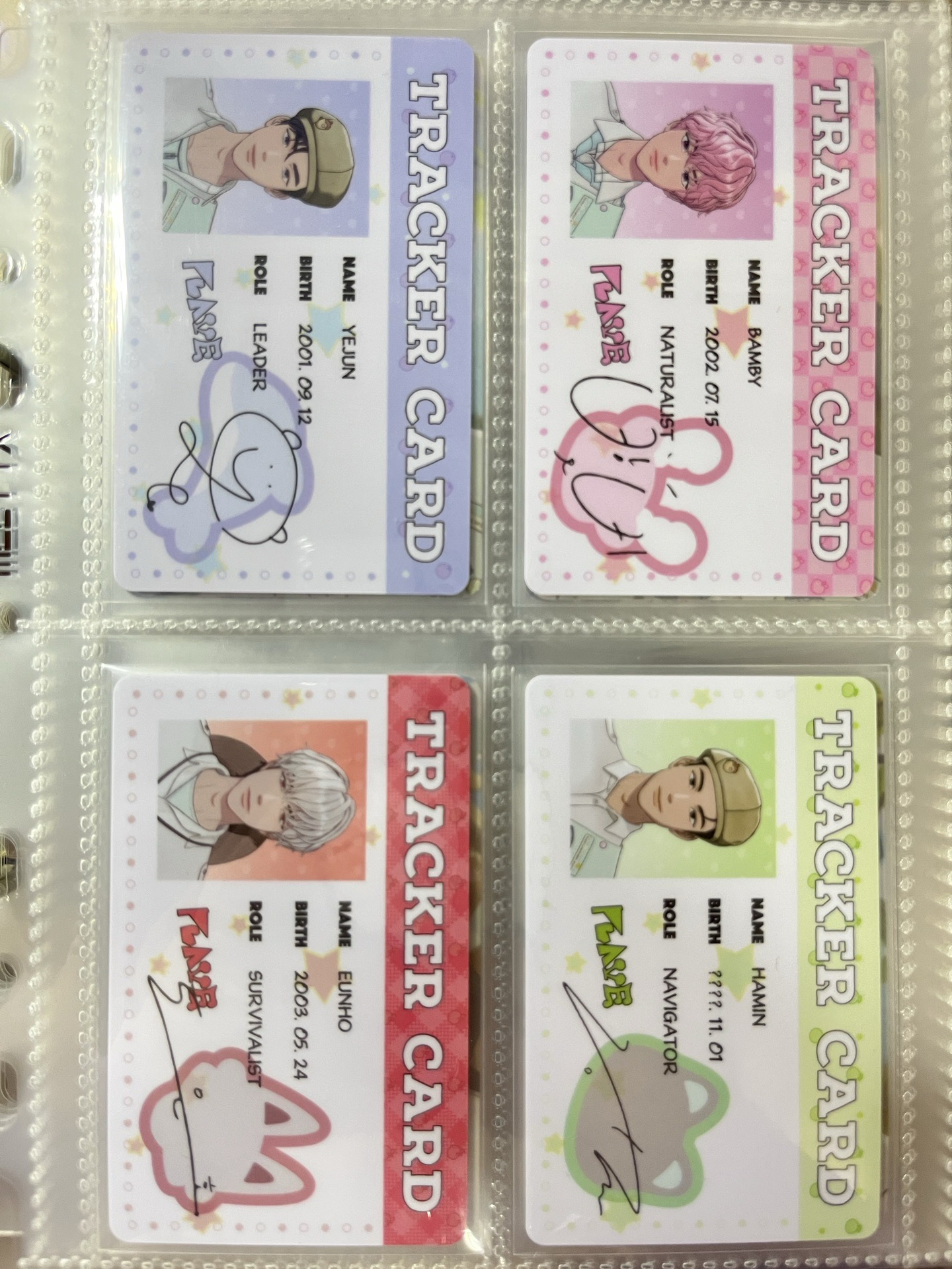 PLAVE 26年曆小卡💙🩷❤️🖤