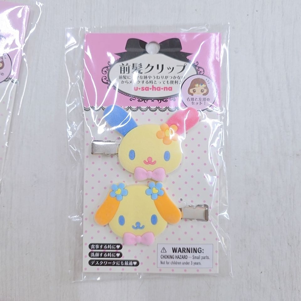 日本三麗鷗 花小兔植絨髮夾
