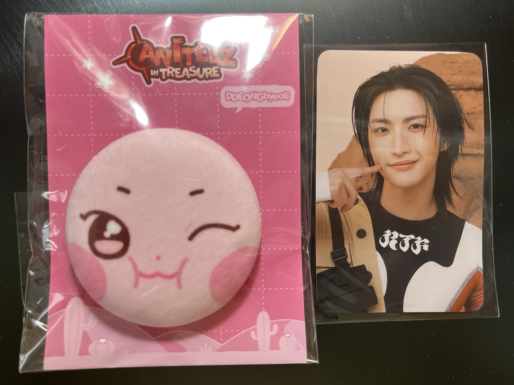 ANITEEZ IN TREASURE咚星軟軟徽章 含卡