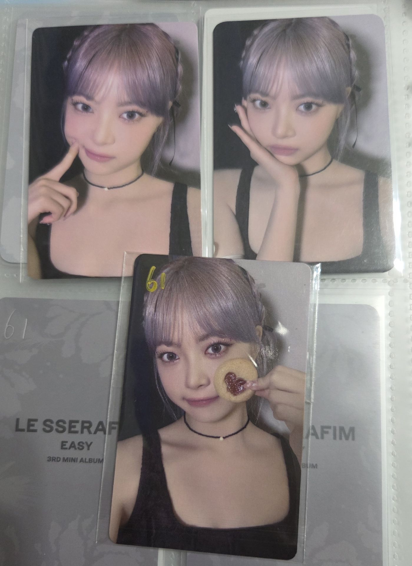 LE SSERAFIM 恩採 EUNCHAE EASY sw簽售 yzy幸運卡 wvs簽售