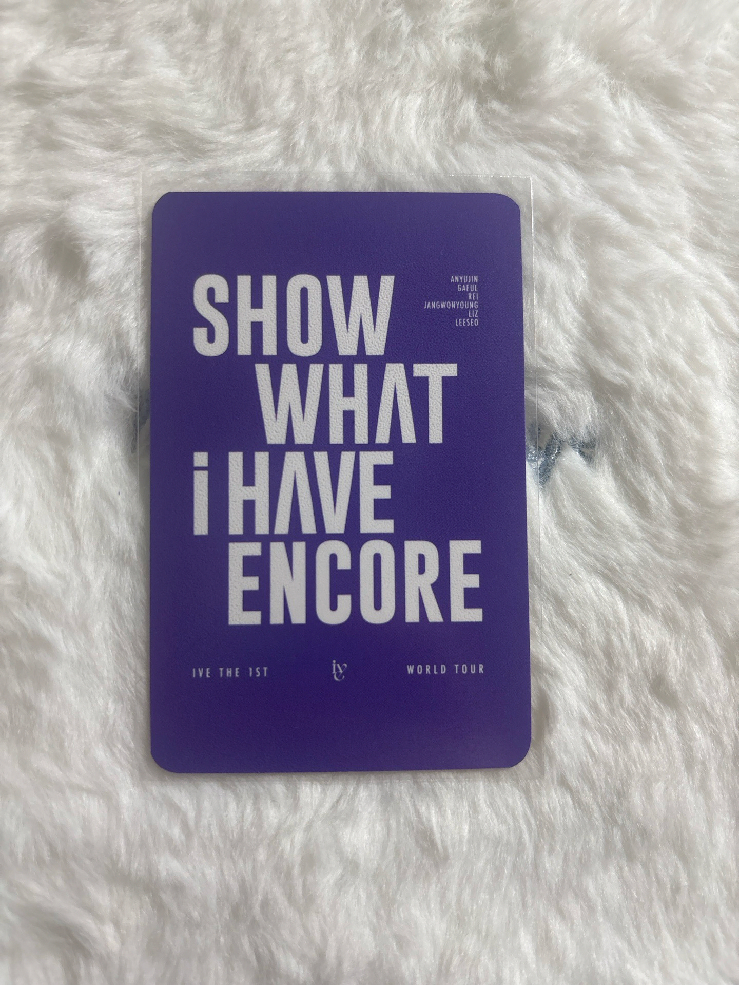 不可當帶❌ Liz 栗子 SHOW WHAT I HAVE k4 Encore 特典卡 