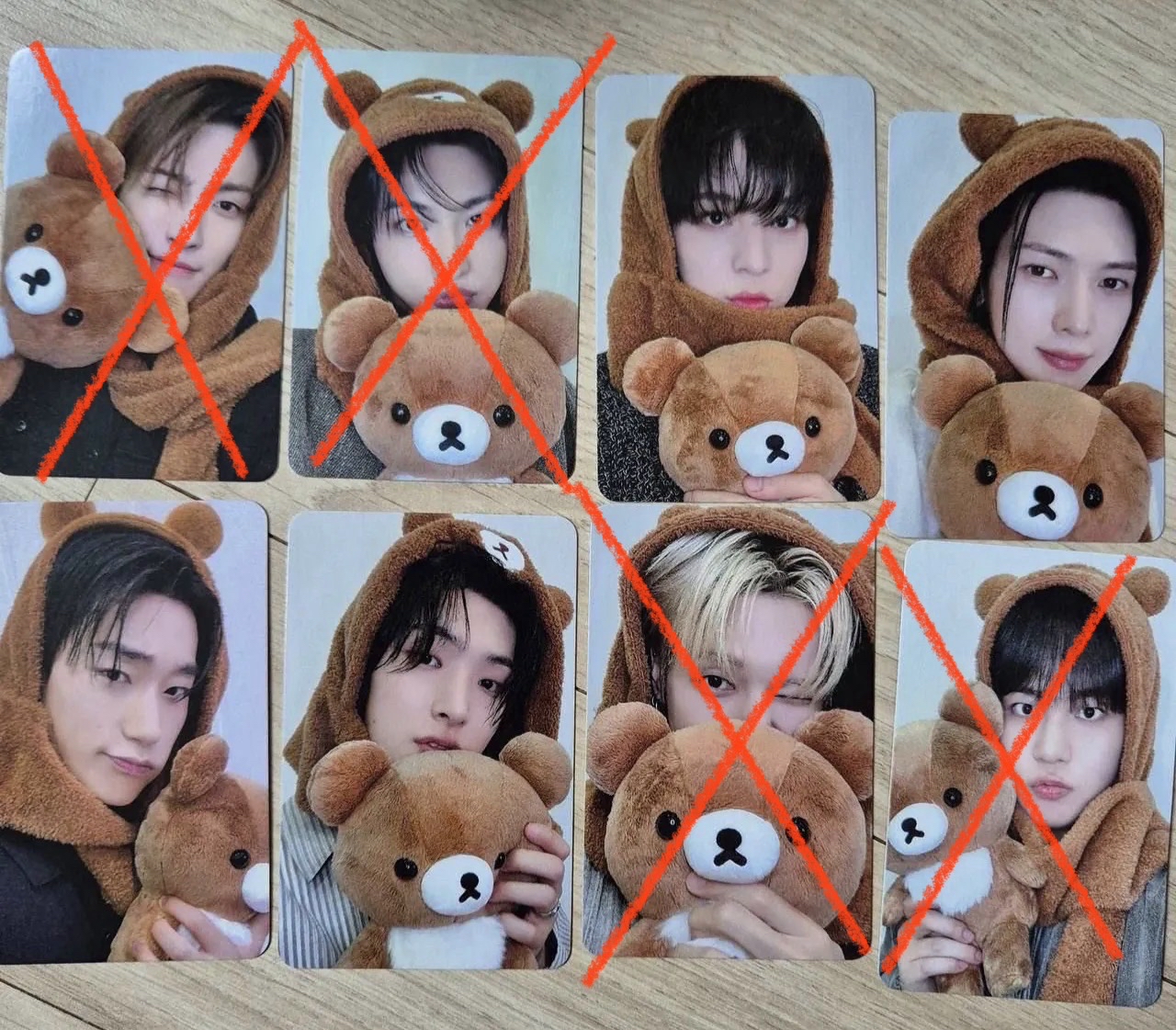 ⚐ 𓊝 ⋆˚ATEEZ｜GH3簽售卡 蜜茶熊ver. 潤尚傘琦