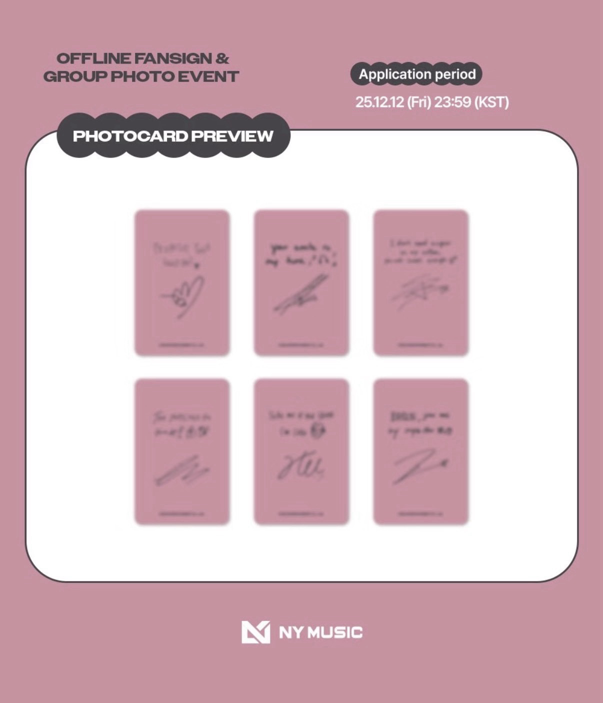 RIIZE NY FAME 合影簽售卡