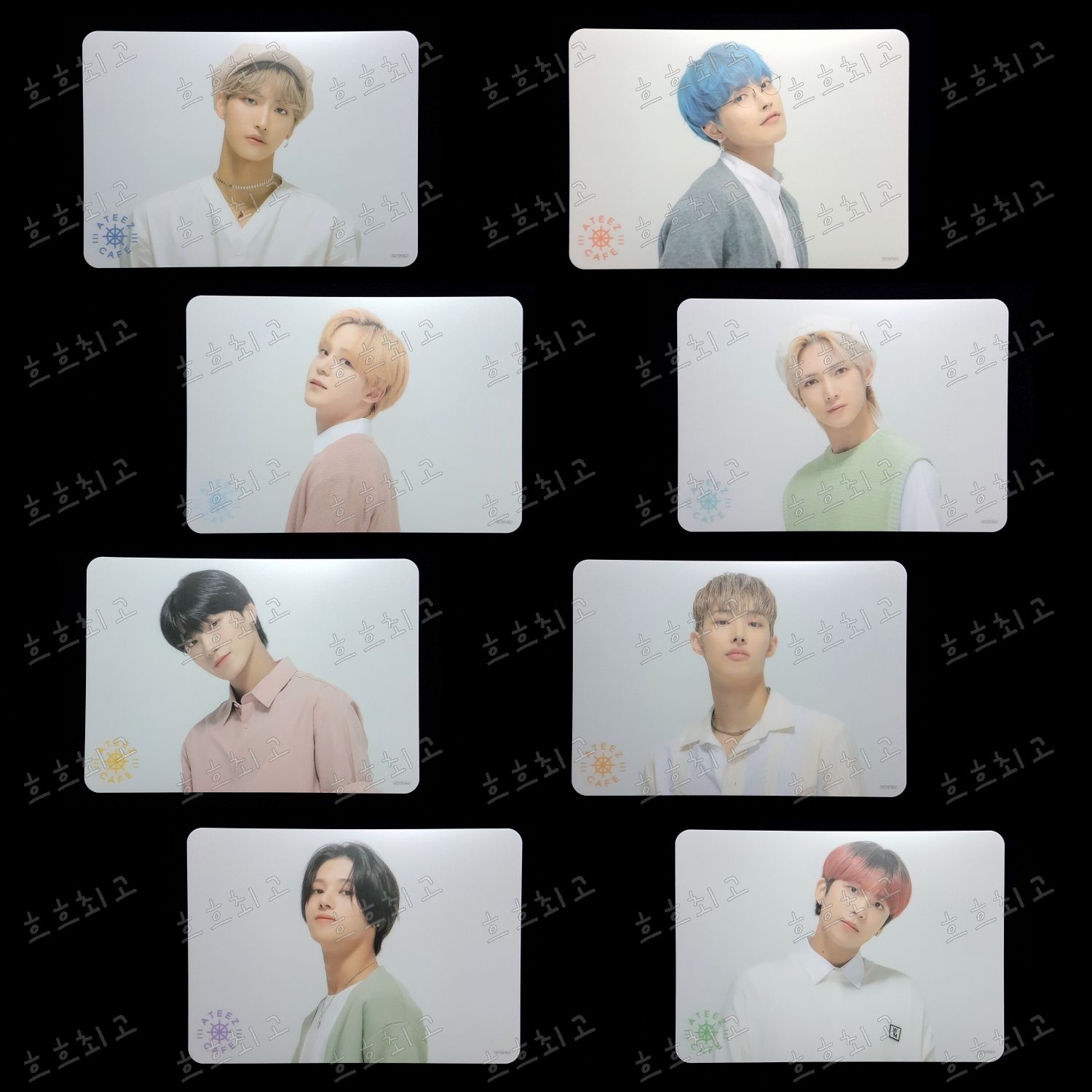 ATEEZ CAFE 特典 PP LUNCH MAT 餐墊 COASTER 杯墊 SET