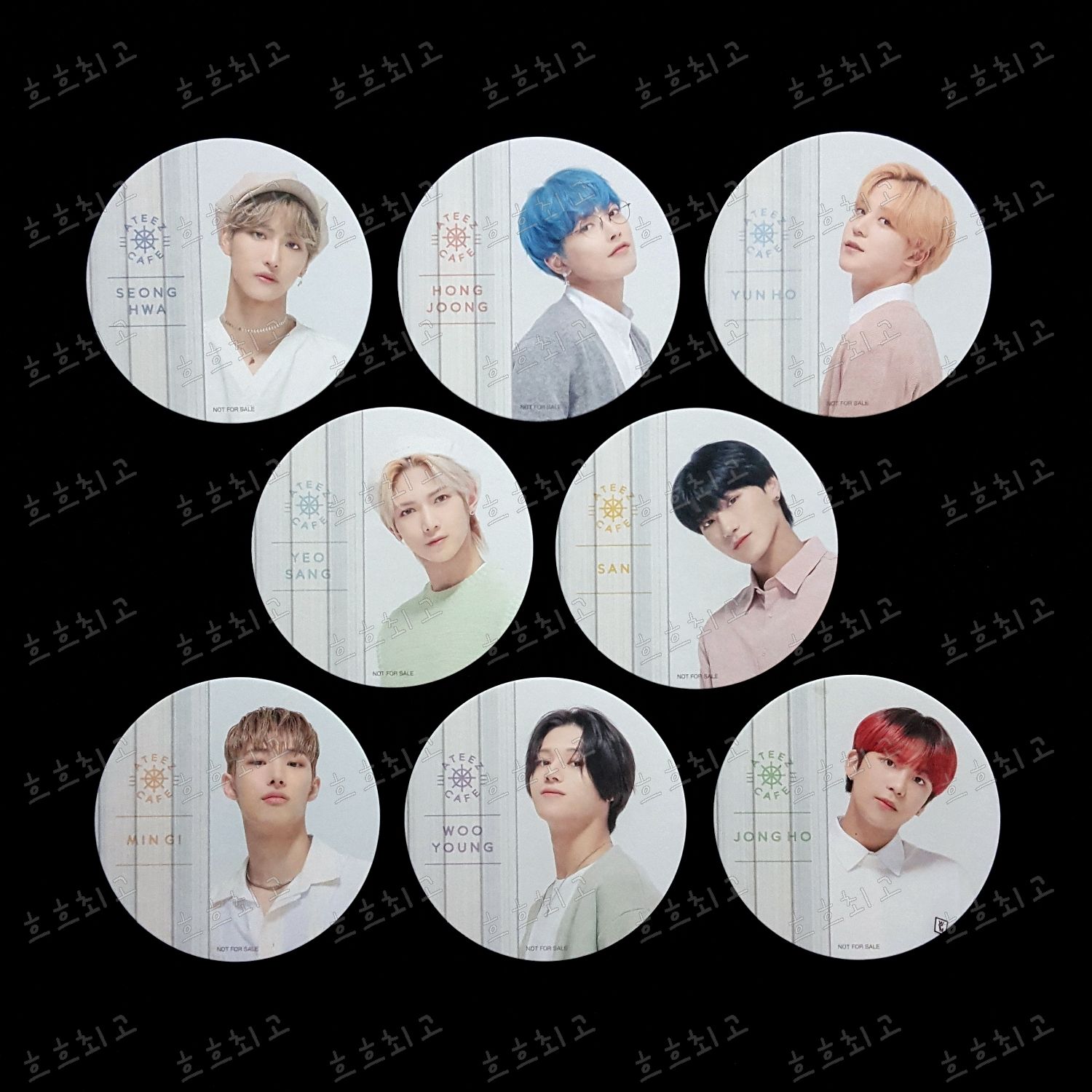 ATEEZ CAFE 特典 PP LUNCH MAT 餐墊 COASTER 杯墊