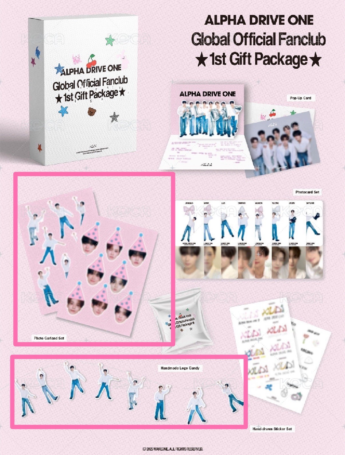 ALD1 一期會員禮˖ ࣪⊹大小卡+貼紙吊飾組