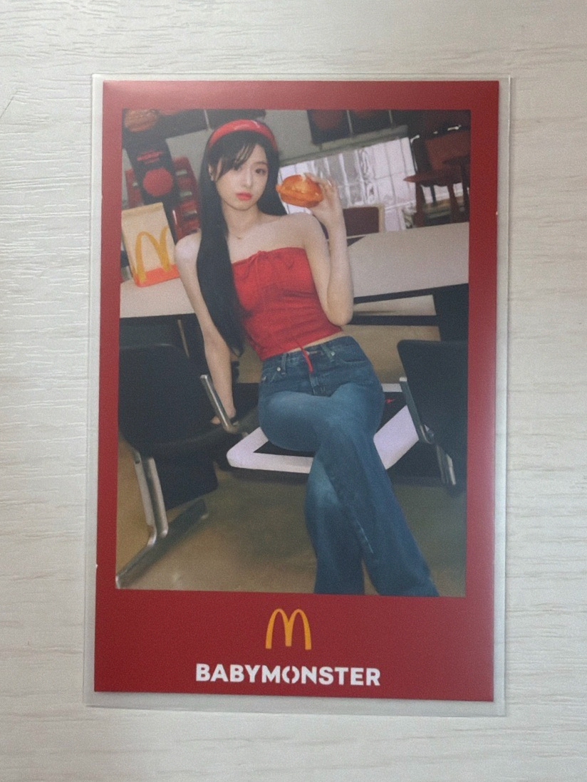 Babymonster麥當勞小卡Ahyeon（需多帶兩張）