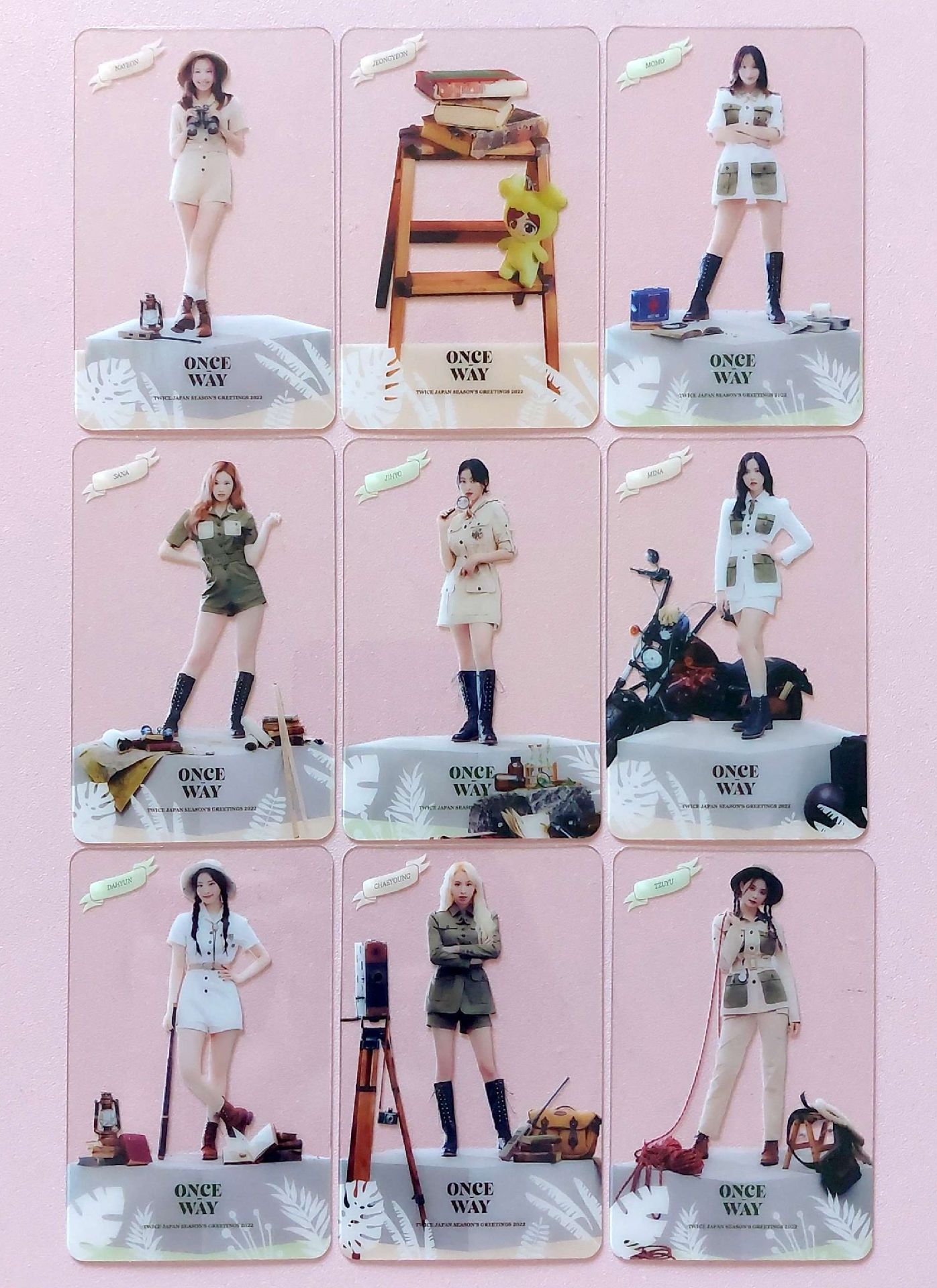 （可當綁🧵）2022日本年曆透卡