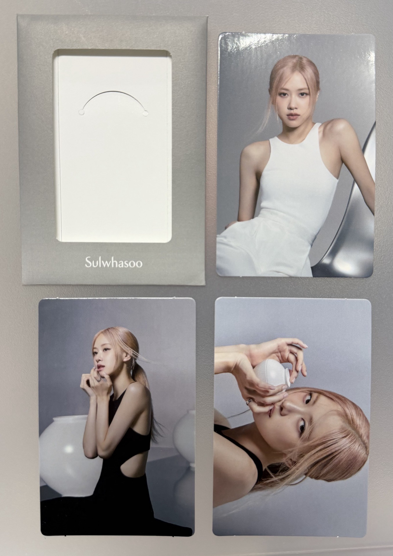 Rosé 雪花秀代言卡有兩款（每款有3張）