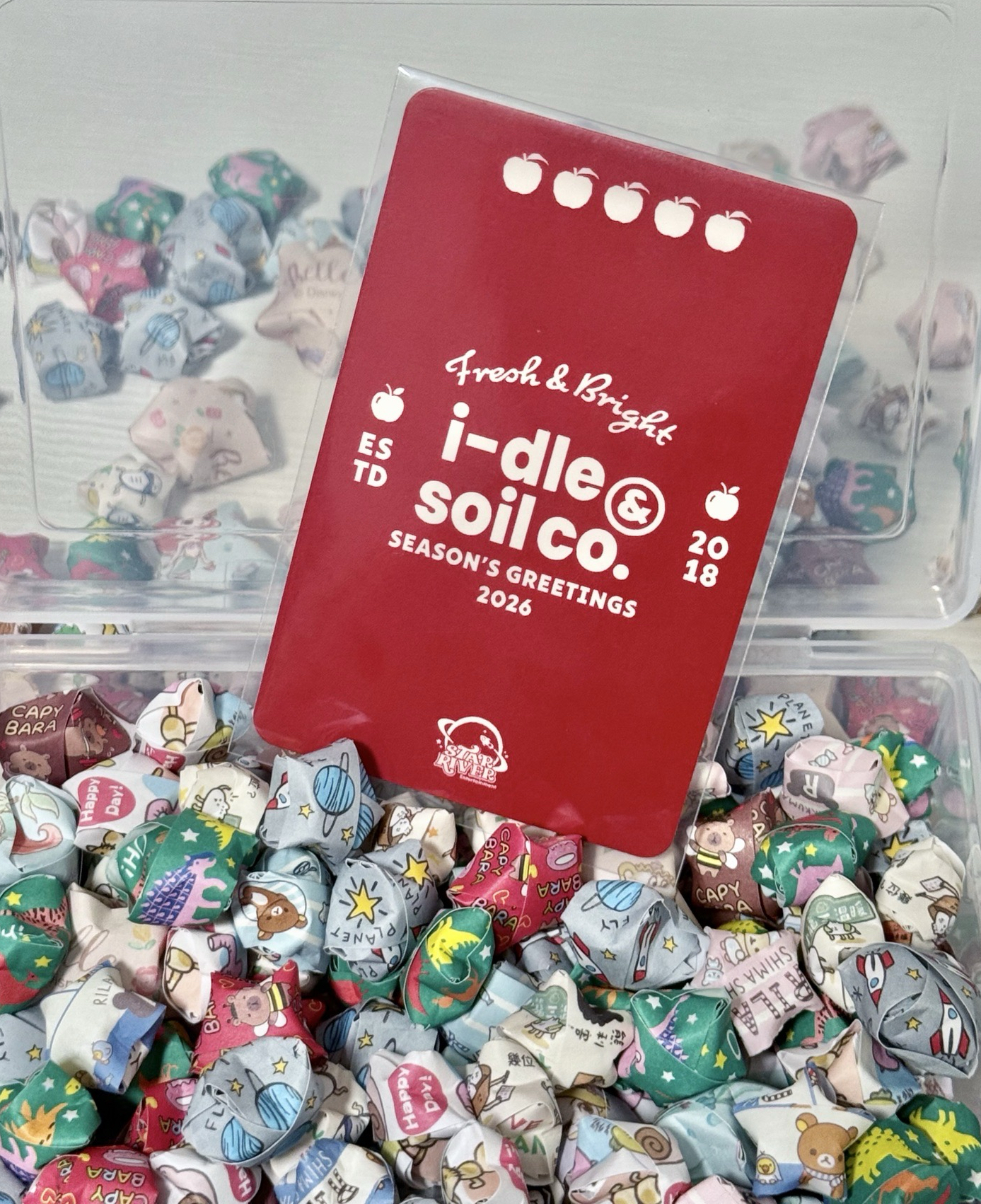 idle 年曆sr特典卡 驚訝比五娟