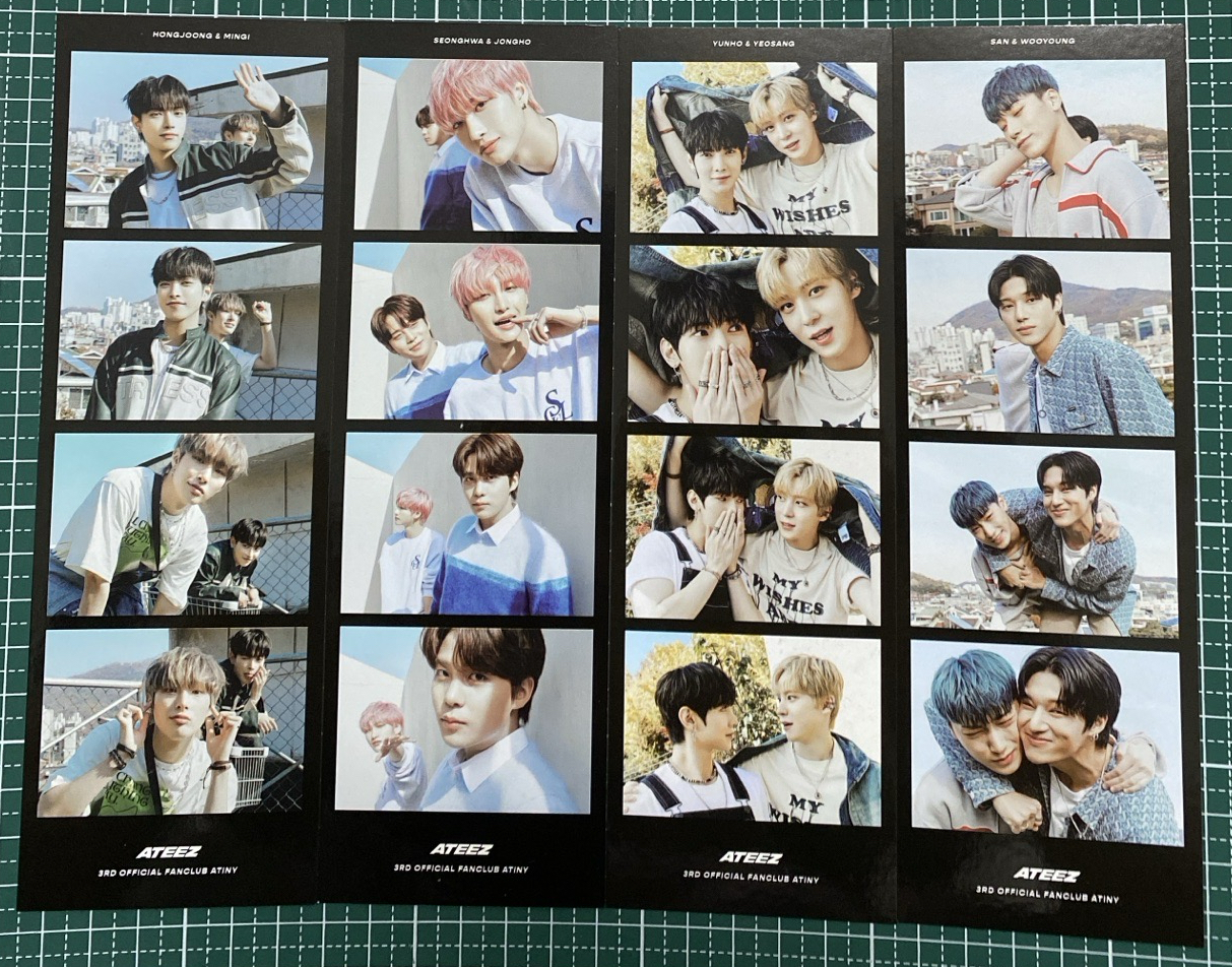 ATEEZ 三期會員禮 四格書籤