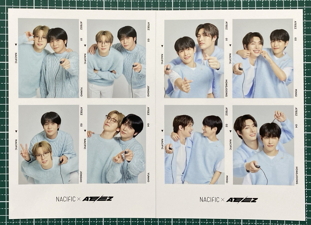ATEEZ nacific 人生四格 中旼 潤鍾 2張