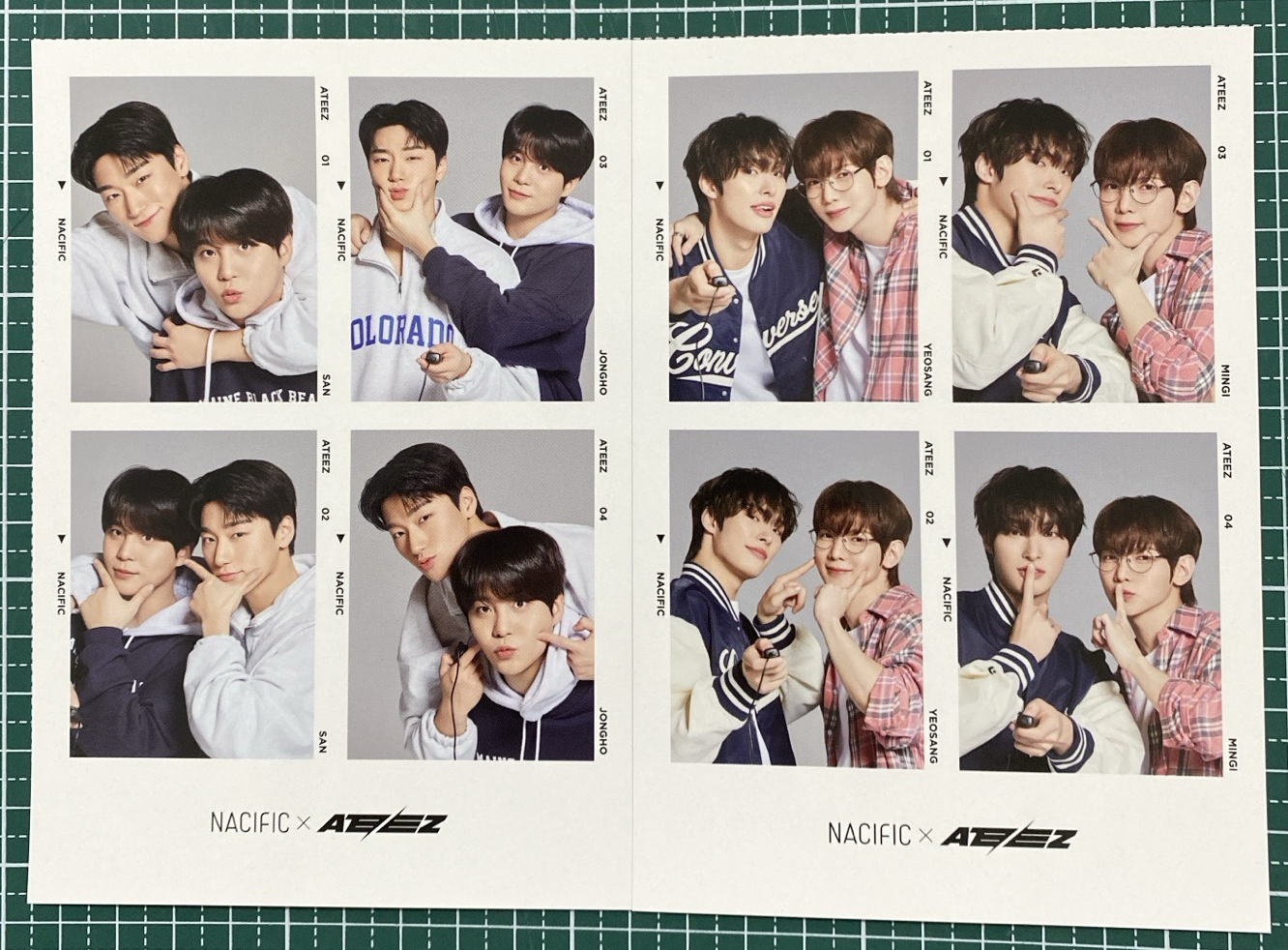 ATEEZ nacific 人生四格 傘鍾 尚琦2張