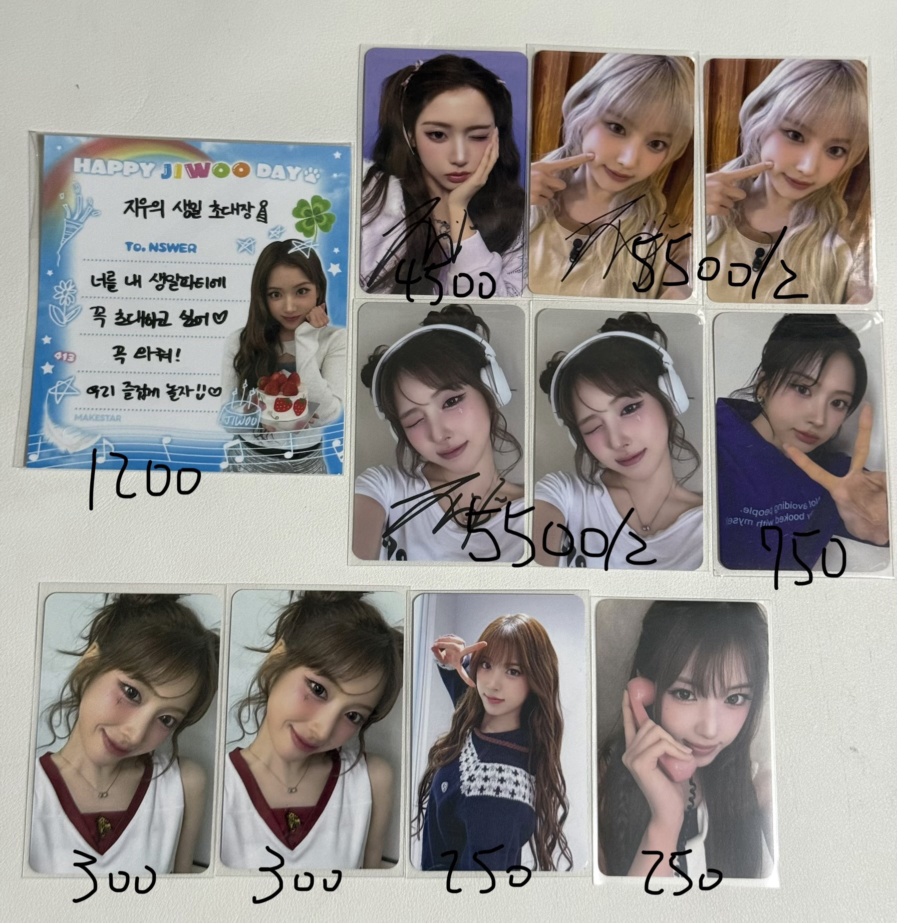 Nmixx jiwoo簽卡盤