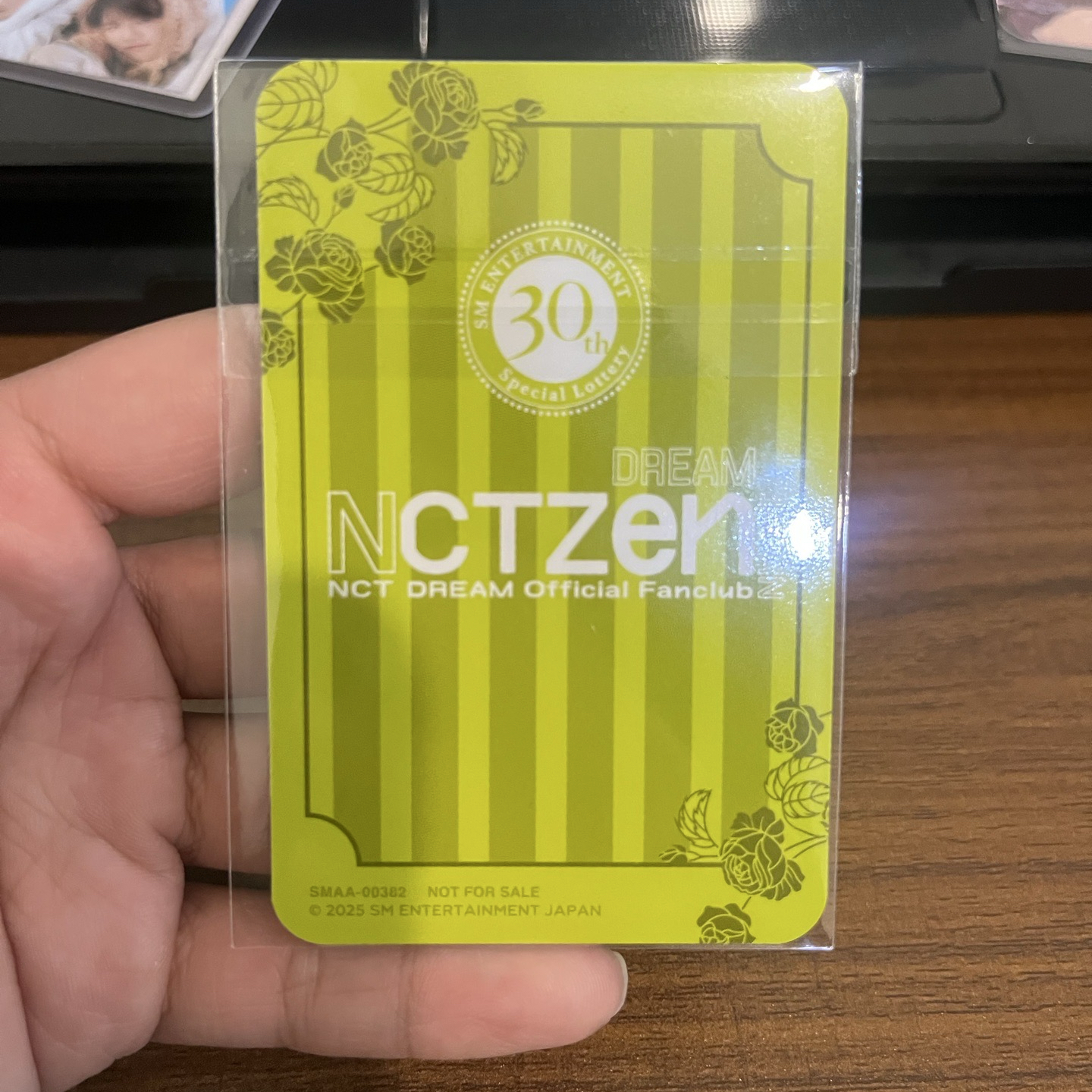 nct dream 志晟 SM30 抽選卡