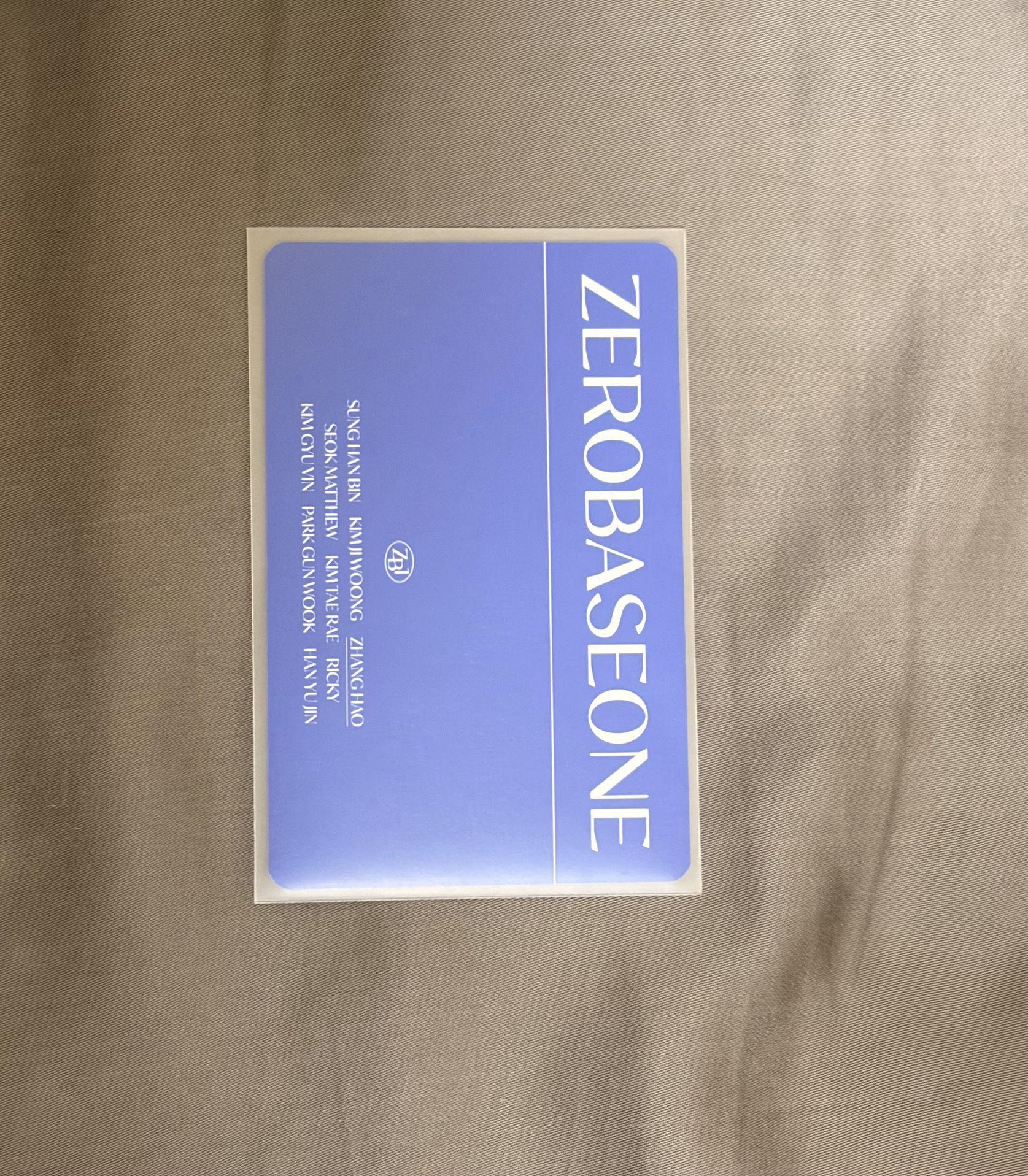 ZEROBASEONE Fancon隨機卡 相機昊