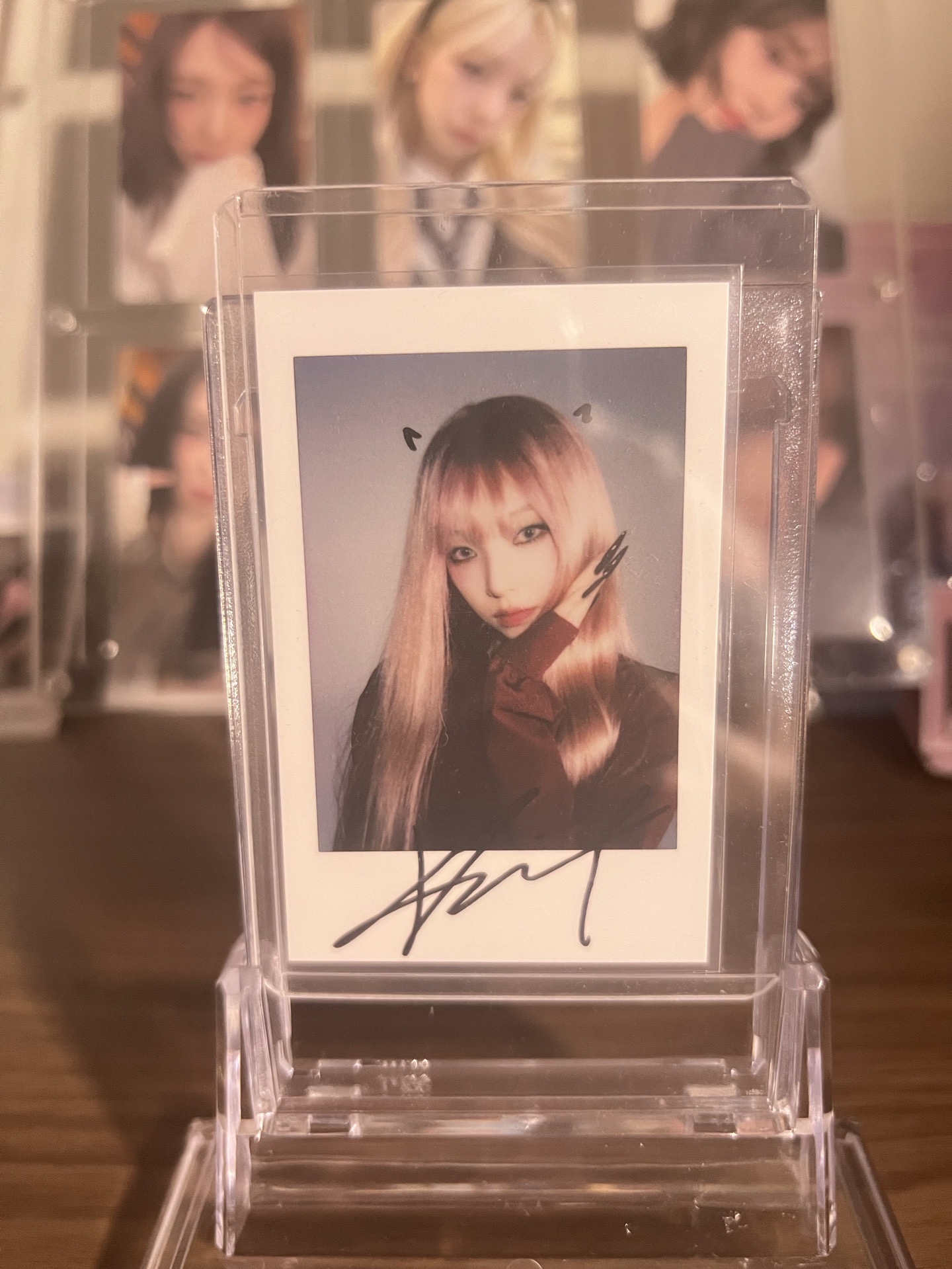 柚pusspuss雜誌拍立得卡 粉髮柚