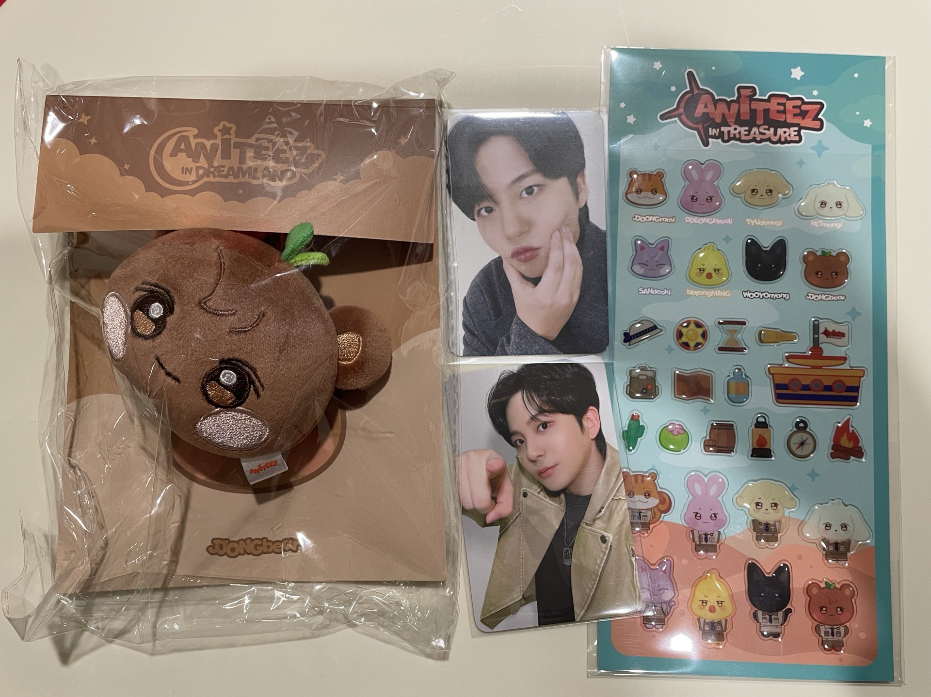ANITEEZ IN DREAMLAND 鑰匙圈吊飾 大頭吊飾+立體貼紙