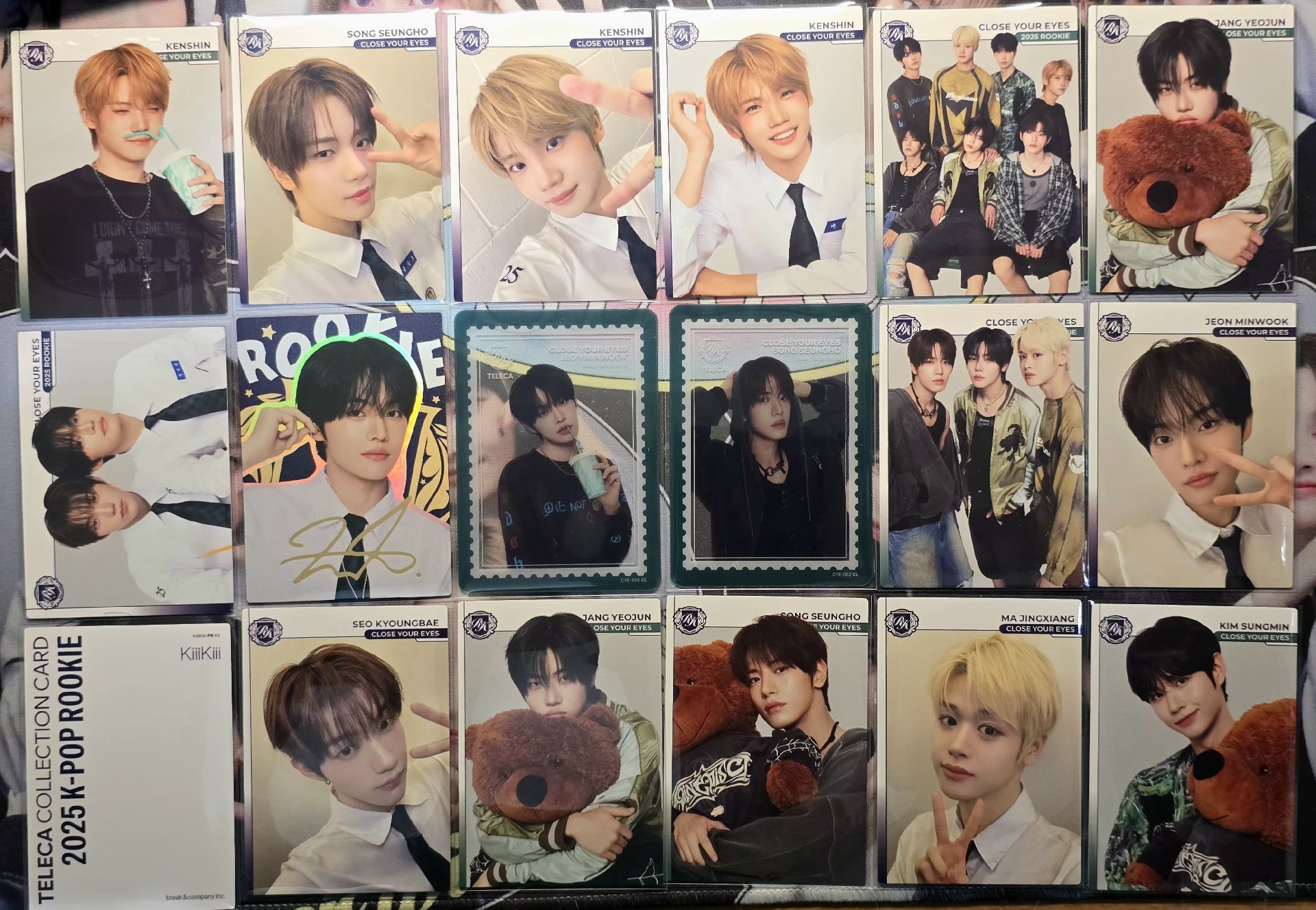 CLOSE YOUR EYES TELECA 收藏卡17張