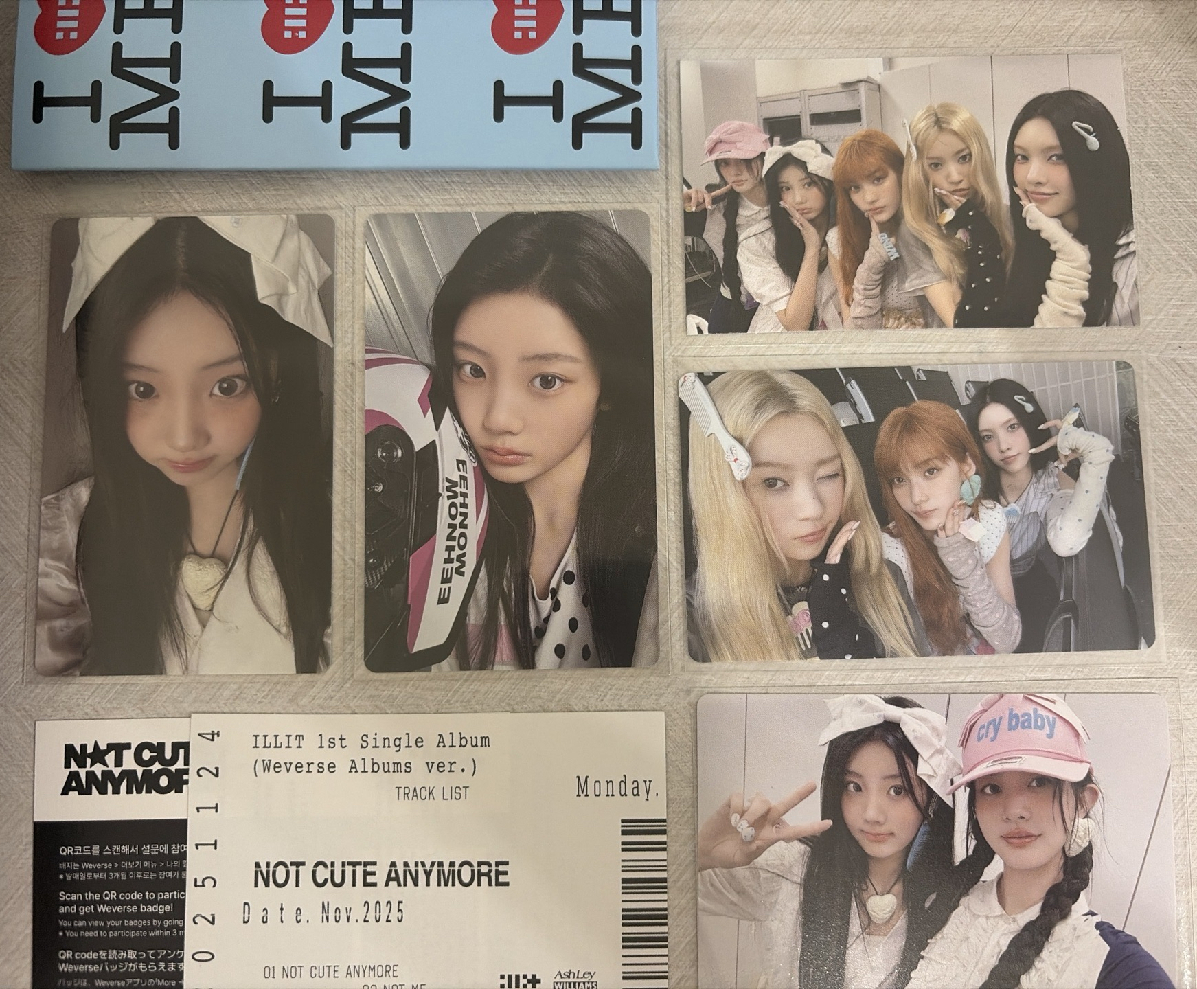 Illit 電子專 沅禧兩張 圖上全附 包含紙殼 未掃QR