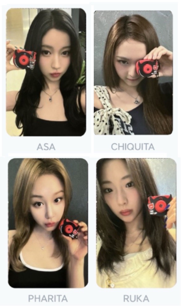 BABYMONSTER相機專卡四張 角柒塔露