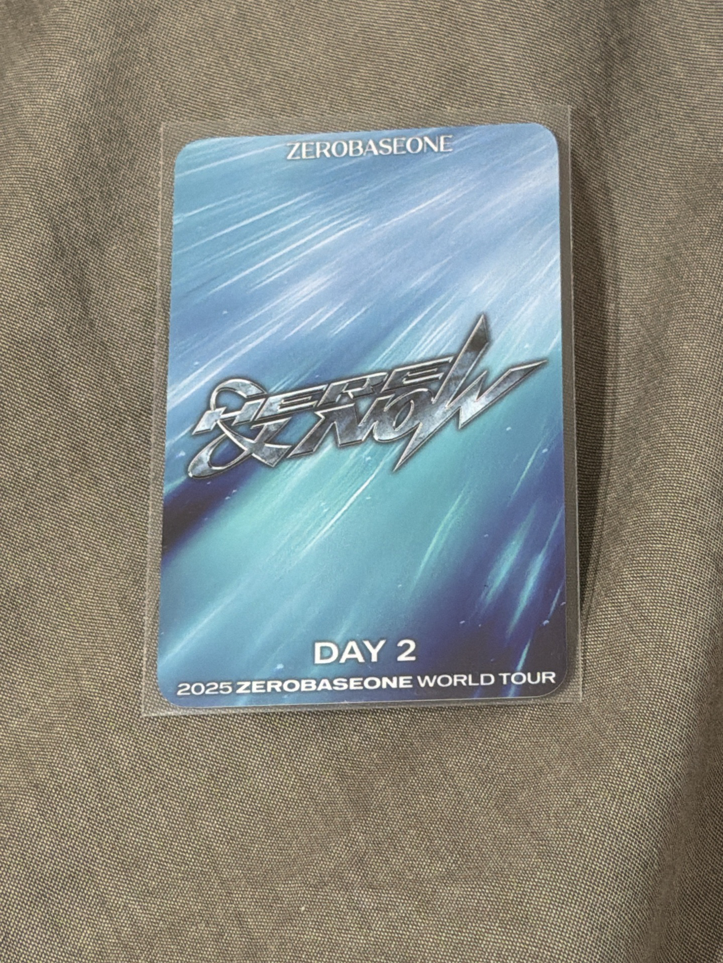 章昊 首爾 day2 入場卡