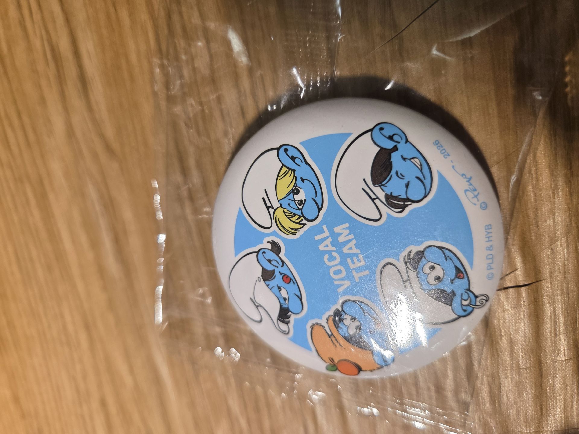 藍色小精靈徽章vocal team大頭