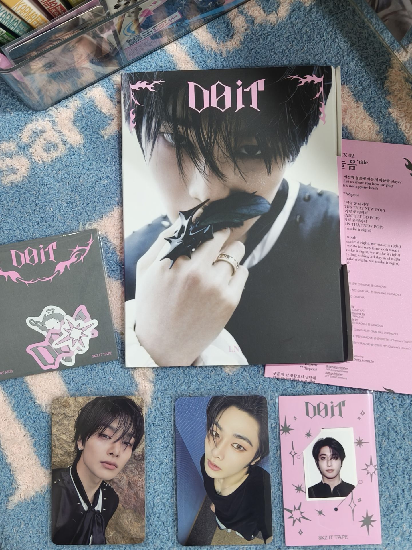 do it 寅單封 已拆 寅卡 韓證件照 貼紙