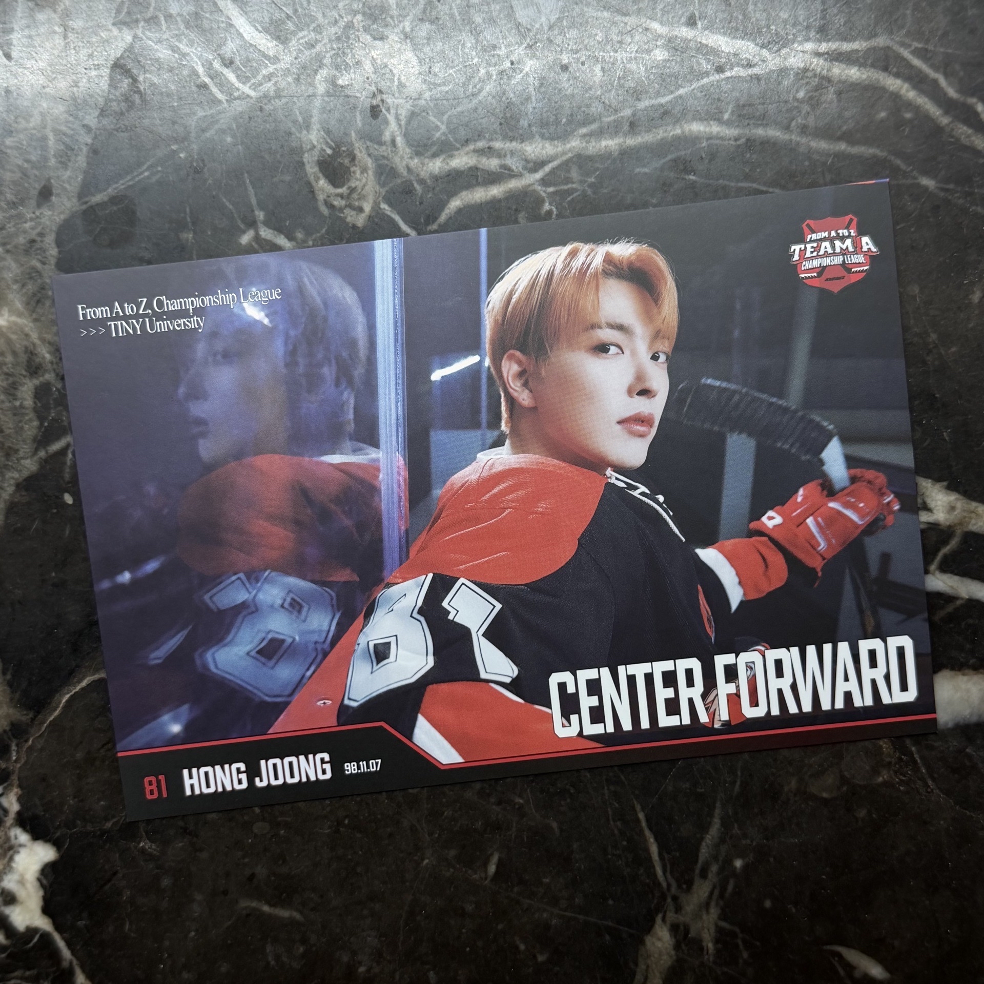 ATEEZ 金弘中 HONGJOONG 五期會員禮 明信片