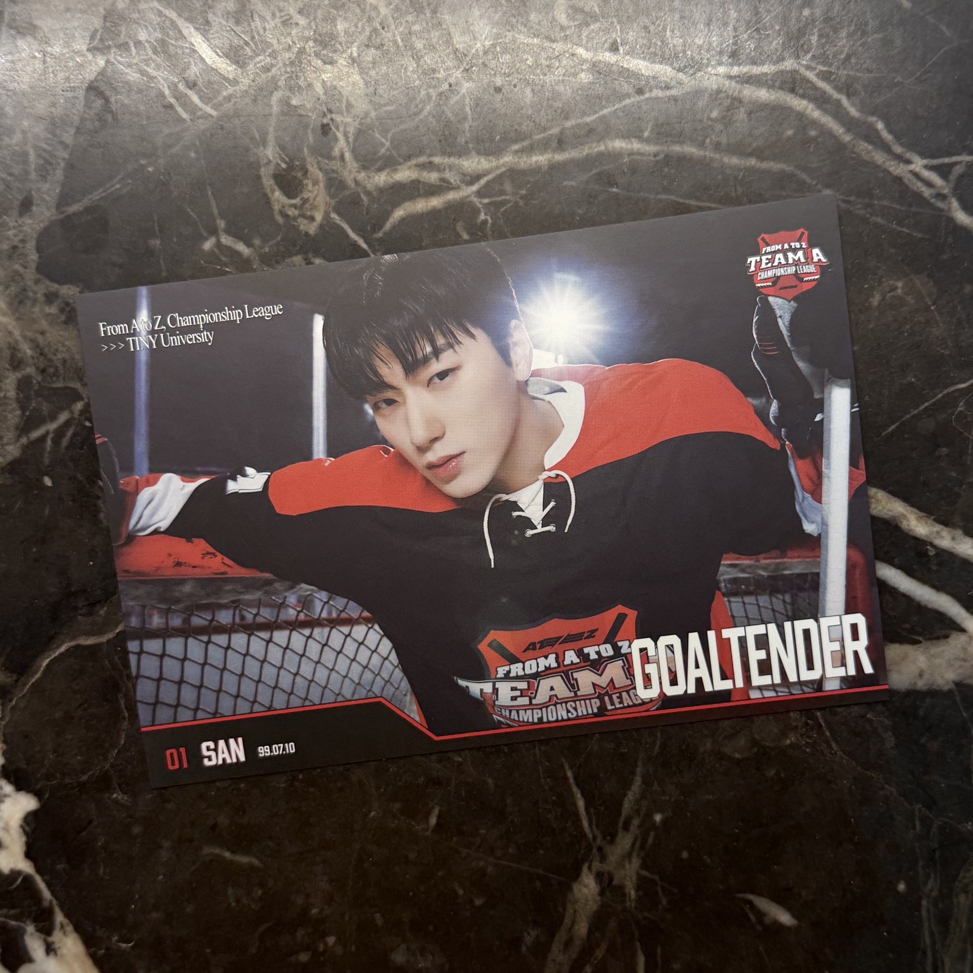 ATEEZ 崔傘 SAN 五期會員禮 明信片