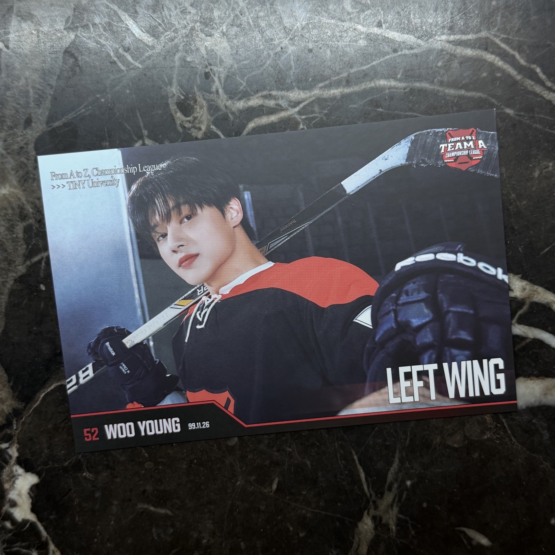 ATEEZ 鄭友榮 WOOYOUNG 五期會員禮 明信片