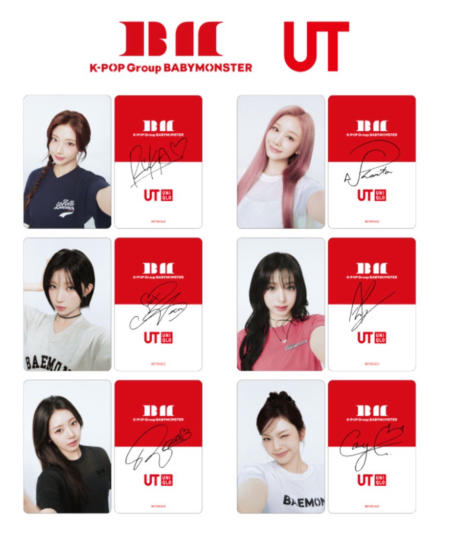babymonster UNIQLO代言小卡